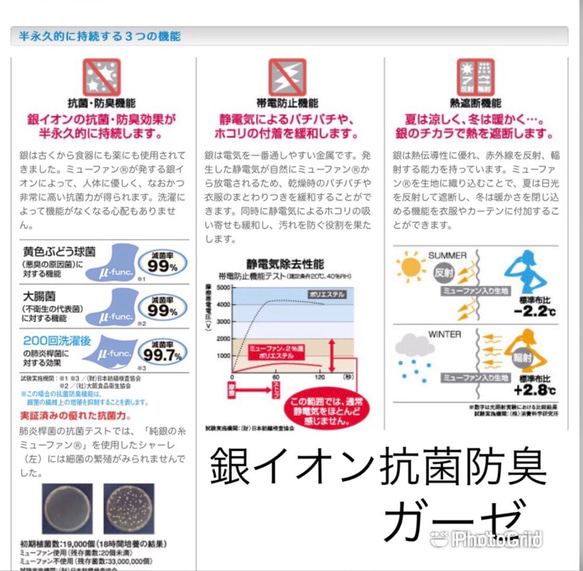 裏側選べる抗菌ガーゼ☆立体マスク　薔薇柄刺繍レース　オフ白色　ポケット付き可能 5枚目の画像