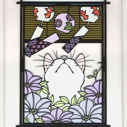 切り絵の一閑張り「強面の猫」 ねこちゃんの切り絵 - paper cutting art | minne byGMOペパボ