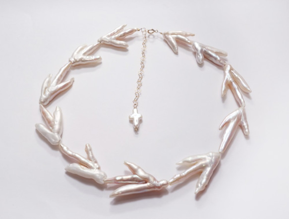 twig pearl necklace 1枚目の画像