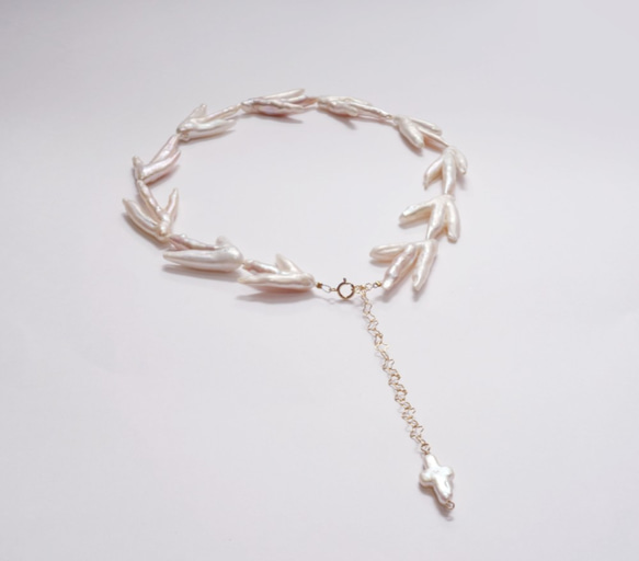 twig pearl necklace 3枚目の画像