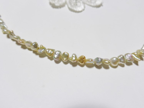 日本Akoya珍珠罌粟項鍊（金罷了） 第4張的照片