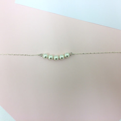 スワロ・パール・チェーンブレスレット:      Pearl Chain Bracelet 3枚目の画像