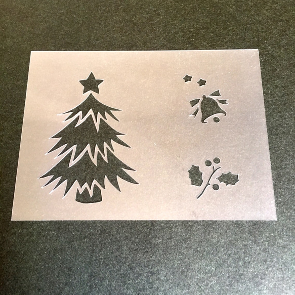 ステンシルシート  クリスマスツリー 1枚目の画像