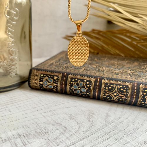 K18聖母マリア サージカルステンレスネックレス ネックレス