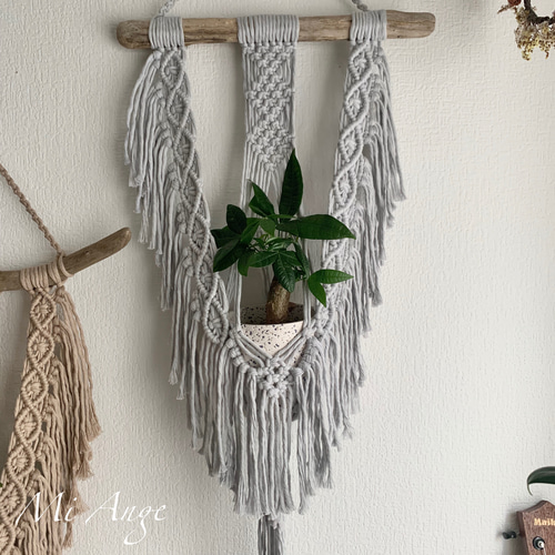 マクラメ 流木 プラントハンガー マクラメ 流木 プラントハンガー マクラメ プラント ハンガー