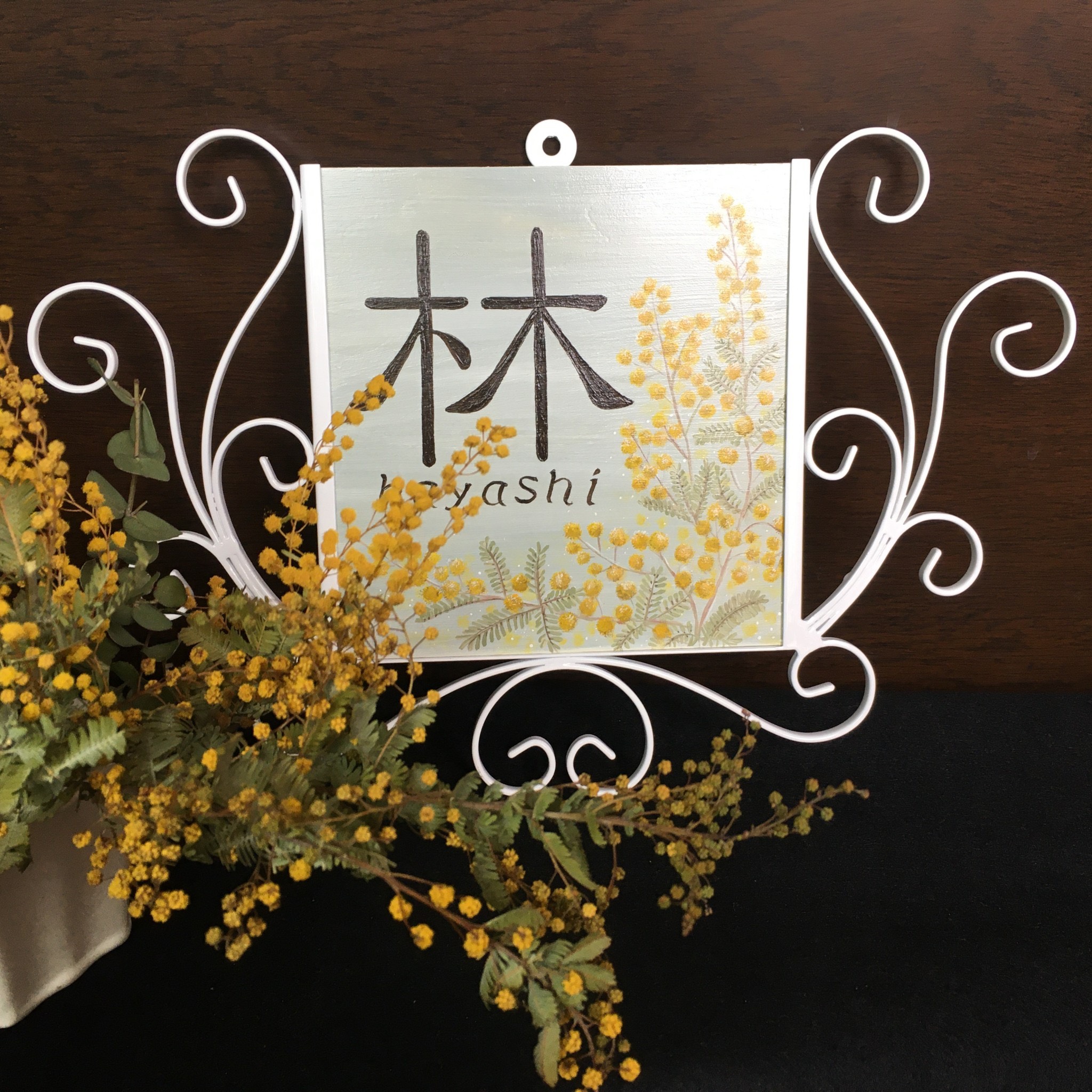 トールペイント用アイアンフレーム (シナベニヤ付き)