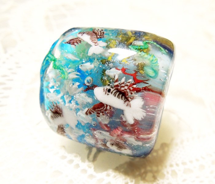 Trollbeads Blue Ocean bead 海 魚 Trollbeads Blue Ocean bead 海 魚 - メルカリ