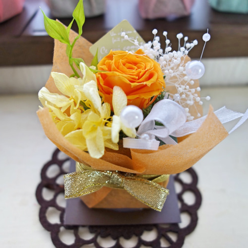 プリザーブドフラワー☆クリアケース入り！Kiraraブーケ