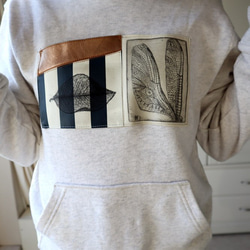 Art Sweatshirts-アートスウェットシャツーオートミール（女性） 6枚目の画像