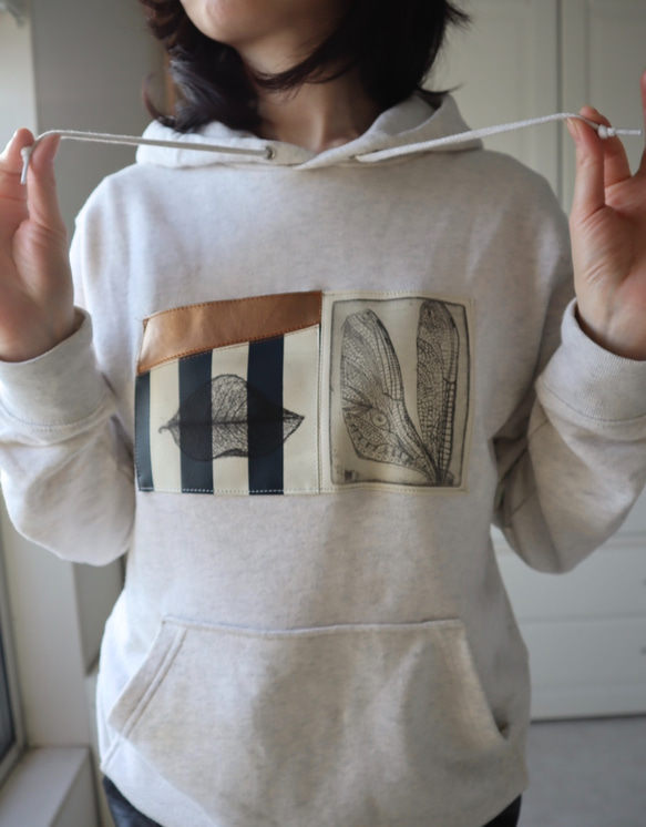 Art Sweatshirts-アートスウェットシャツーオートミール（女性） 9枚目の画像