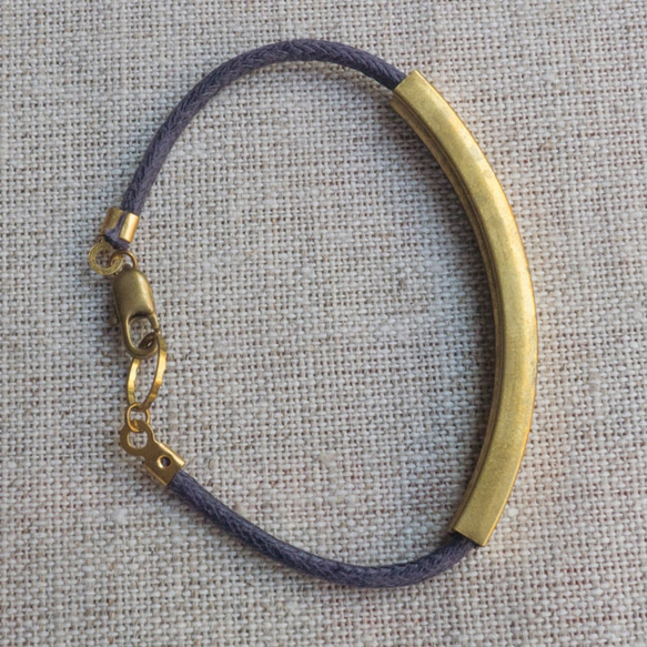 密提歐-海岸線 蠟線手環 手鍊 黃銅手環 黃銅手鍊 第1張的照片