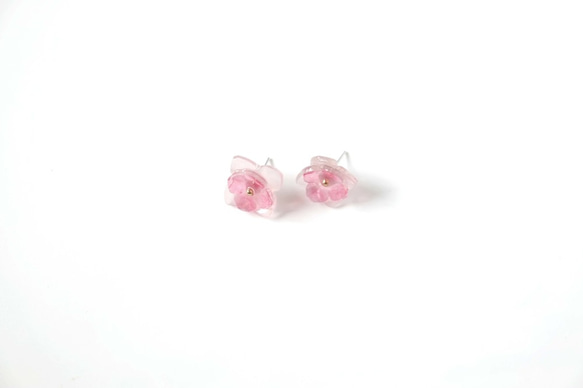 手繪 繡球花 耳環 Hydrangea earrings 第1張的照片