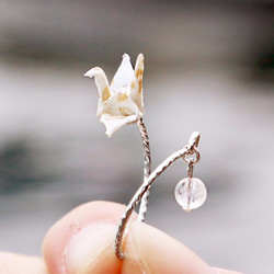 ミニクリスタルリング折り鶴 - 月光のタッチ（月光） - バレンタインデーの贈り物 3枚目の画像