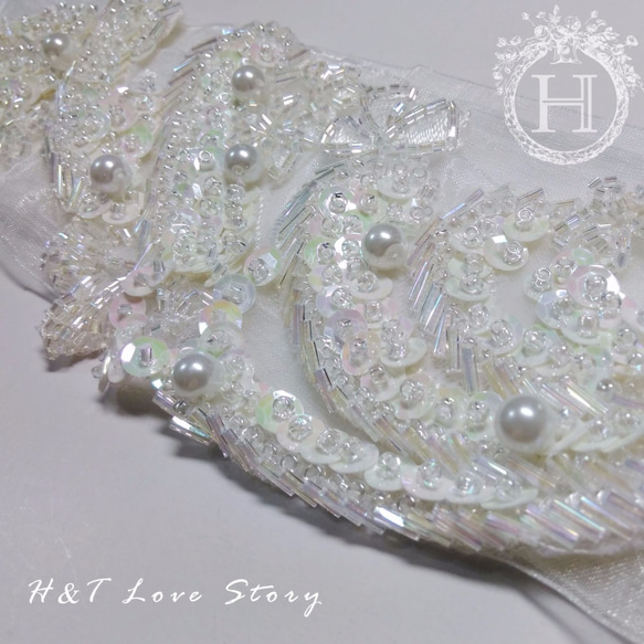 #184 澎湃亮片華麗手工縫製系列 頭飾 新娘頭飾【H&T Love Story】 第2張的照片