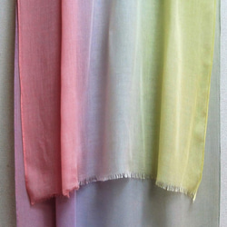 「虹の様なぼかし染め」レーヨン１８０×７０ 5枚目の画像