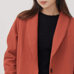 Carol Cotton Raglan Sleeves Suit jackets / Brick Red 2枚目の画像