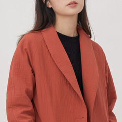 Carol Cotton Raglan Sleeves Suit jackets / Brick Red 7枚目の画像