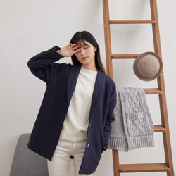 Carol Cotton Raglan Sleeves Suit jackets / Navy 10枚目の画像