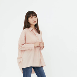 Natalie Pullover Wide Long Sleeves Shirt Top / Cherry Pink 7枚目の画像