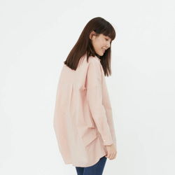 Natalie Pullover Wide Long Sleeves Shirt Top / Cherry Pink 8枚目の画像