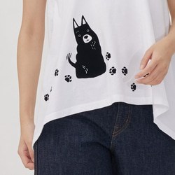 Black Dog ラウンド裾レディースTシャツ 6枚目の画像