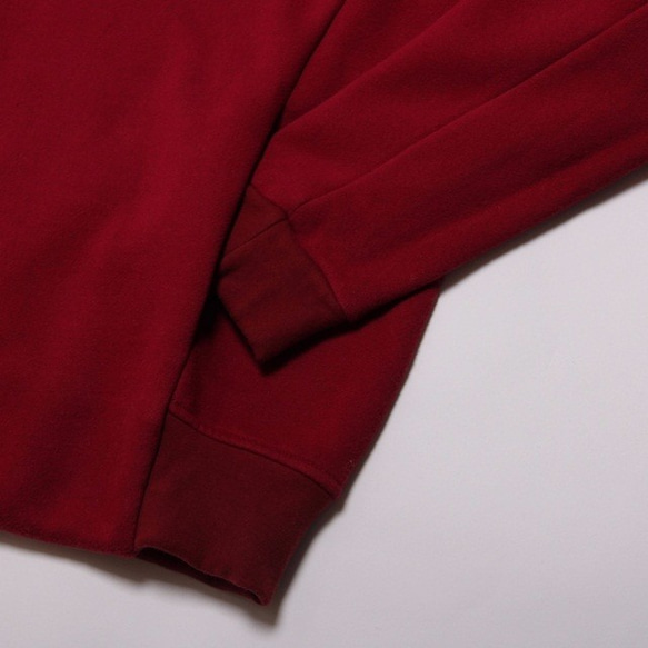 Barbara Warm Winter Fleece Hoody T-shart / Wine Red 9枚目の画像