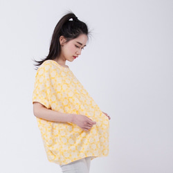 Round Shape Yellow Print Top 3枚目の画像