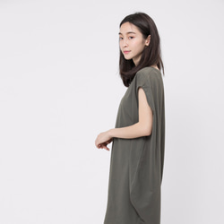 Franch terry lantern dress / Green Project009 6枚目の画像