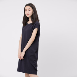 French terry lantern dress / Navy Project009 8枚目の画像