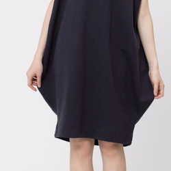 French terry lantern dress / Navy Project009 9枚目の画像