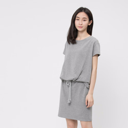 French terry drawstring dress / Heather Grey Project 008 1枚目の画像