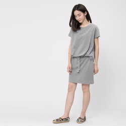 French terry drawstring dress / Heather Grey Project 008 6枚目の画像