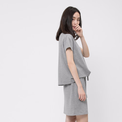 French terry drawstring dress / Heather Grey Project 008 8枚目の画像
