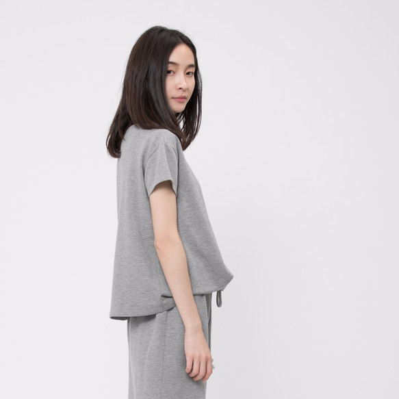 French terry drawstring dress / Heather Grey Project 008 9枚目の画像