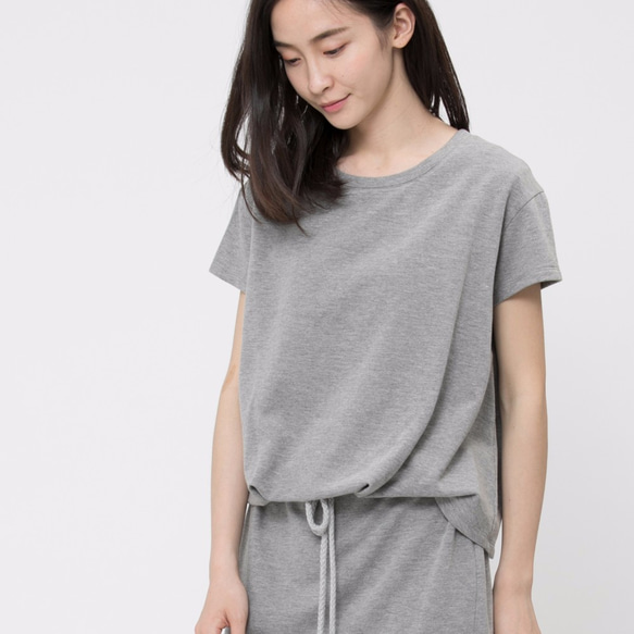 French terry drawstring dress / Heather Grey Project 008 10枚目の画像