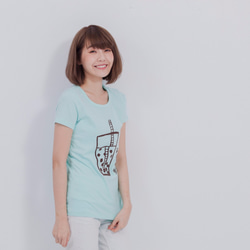 パールミルクティー Bubble Tea So Sweet (甘いです) Cotton T-shirt 2枚目の画像