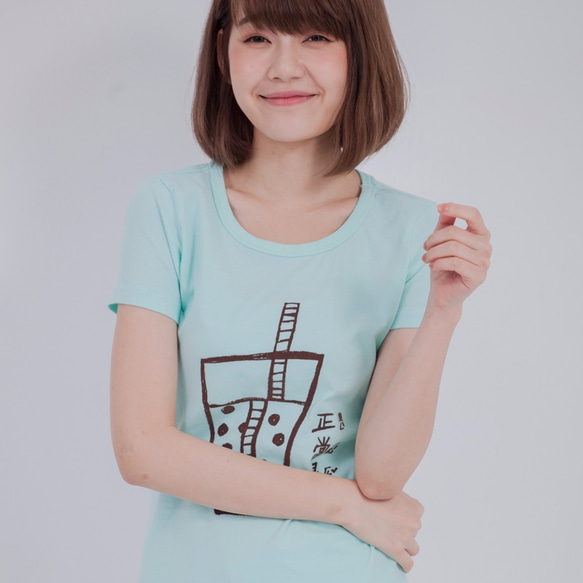 パールミルクティー Bubble Tea So Sweet (甘いです) Cotton T-shirt 6枚目の画像