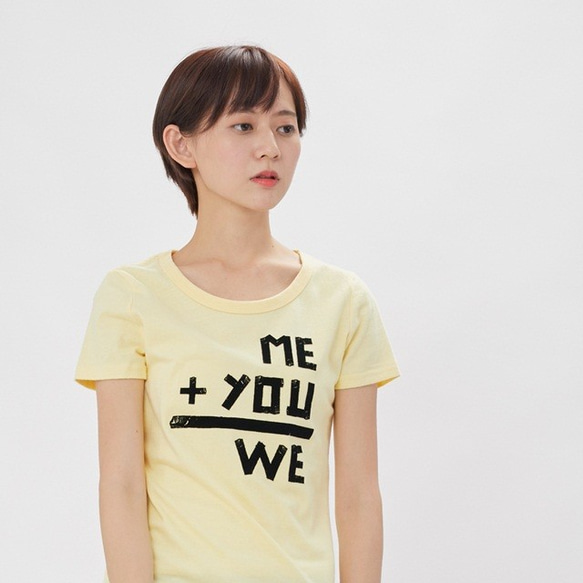 Love Couple  恋人　Cotton T-shirt  Egg Yellow 6枚目の画像