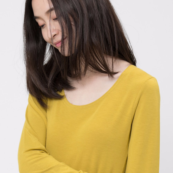 Brush Fleece Thermal Inner Shirt Dress Wasabi 9枚目の画像