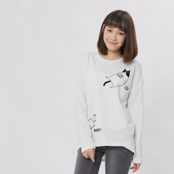 ネコLazy Cat コットン Tシャツ 7枚目の画像