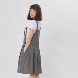 デニム JUMPER SKIRT/grey green 7枚目の画像