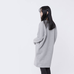 Boonie Brush Cotton Pocket Warm Sweat Dress/ Light Grey 2枚目の画像