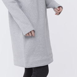 Boonie Brush Cotton Pocket Warm Sweat Dress/ Light Grey 9枚目の画像