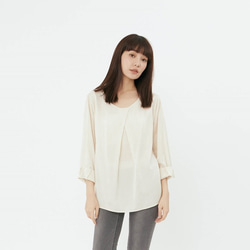 Sharon Cotton Linen Long Sleeves Top/ Linen 5枚目の画像