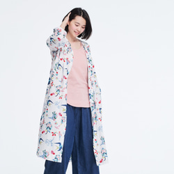 Angel Floral Natural Cotton Print Long Sleeves One-piece 6枚目の画像