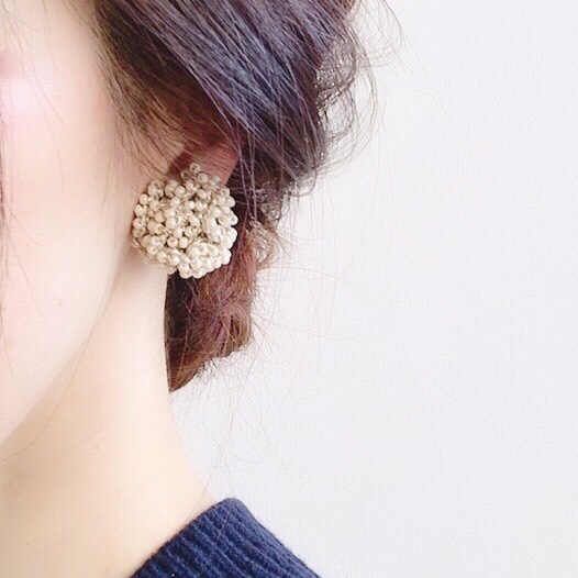 マジックフラワーピアス