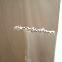 [ジン・ザリン・キング＆Sharlene] 925純銀製のブレスレットローズガーデンC字形の開口部のブレスレットは、 3枚目の画像