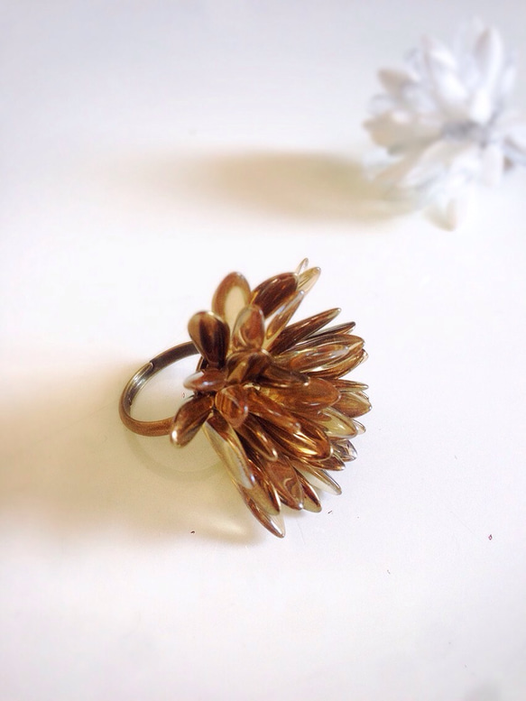 flower ring bronze 2枚目の画像