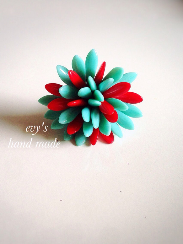 flower ring turquoise 1枚目の画像