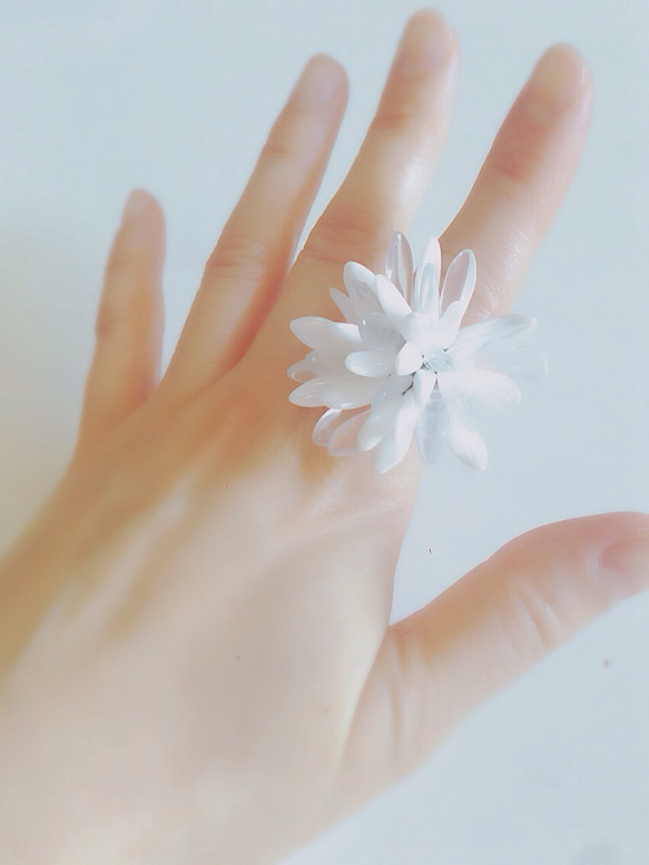 flower ring turquoise 3枚目の画像